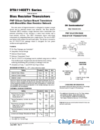 Datasheet DTA124XET1 manufacturer ON Semiconductor